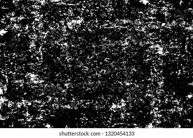 Rough, scratch, splatter grunge pattern design brush strokes. Overlay texture. Faded black-white dyed paper texture. Sketch grunge design. Use for poster, cover, banner, mock-up, stickers layout.