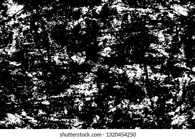 Rough, scratch, splatter grunge pattern design brush strokes. Overlay texture. Faded black-white dyed paper texture. Sketch grunge design. Use for poster, cover, banner, mock-up, stickers layout.