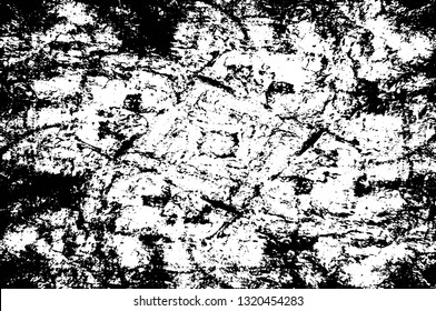 Rough, scratch, splatter grunge pattern design brush strokes. Overlay texture. Faded black-white dyed paper texture. Sketch grunge design. Use for poster, cover, banner, mock-up, stickers layout.