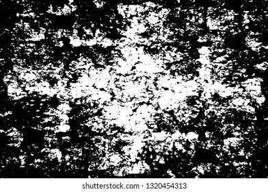 Rough, scratch, splatter grunge pattern design brush strokes. Overlay texture. Faded black-white dyed paper texture. Sketch grunge design. Use for poster, cover, banner, mock-up, stickers layout.