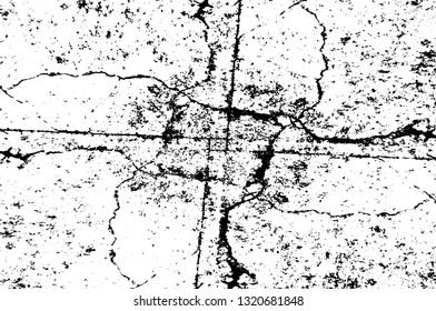 Rough, scratch, splatter grunge pattern design brush strokes. Overlay texture. Faded black-white dyed paper texture. Sketch grunge design. Use for poster, cover, banner, mock-up, stickers layout.