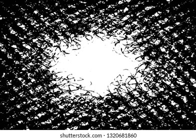 Rough, scratch, splatter grunge pattern design brush strokes. Overlay texture. Faded black-white dyed paper texture. Sketch grunge design. Use for poster, cover, banner, mock-up, stickers layout.