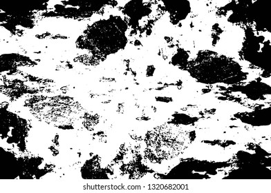 Rough, scratch, splatter grunge pattern design brush strokes. Overlay texture. Faded black-white dyed paper texture. Sketch grunge design. Use for poster, cover, banner, mock-up, stickers layout.