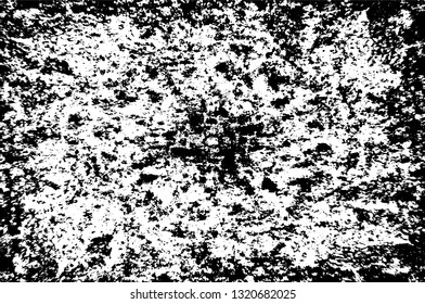 Rough, scratch, splatter grunge pattern design brush strokes. Overlay texture. Faded black-white dyed paper texture. Sketch grunge design. Use for poster, cover, banner, mock-up, stickers layout.