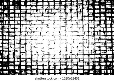 Rough, scratch, splatter grunge pattern design brush strokes. Overlay texture. Faded black-white dyed paper texture. Sketch grunge design. Use for poster, cover, banner, mock-up, stickers layout.