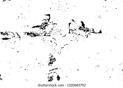 Rough, scratch, splatter grunge pattern design brush strokes. Overlay texture. Faded black-white dyed paper texture. Sketch grunge design. Use for poster, cover, banner, mock-up, stickers layout.
