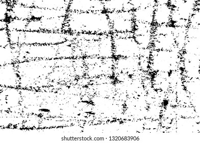 Rough, scratch, splatter grunge pattern design brush strokes. Overlay texture. Faded black-white dyed paper texture. Sketch grunge design. Use for poster, cover, banner, mock-up, stickers layout.