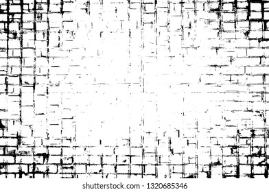 Rough, scratch, splatter grunge pattern design brush strokes. Overlay texture. Faded black-white dyed paper texture. Sketch grunge design. Use for poster, cover, banner, mock-up, stickers layout.