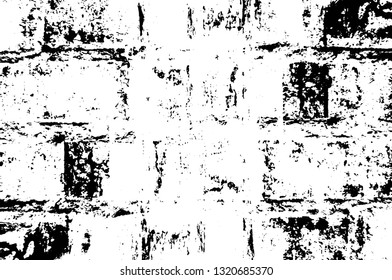 Rough, scratch, splatter grunge pattern design brush strokes. Overlay texture. Faded black-white dyed paper texture. Sketch grunge design. Use for poster, cover, banner, mock-up, stickers layout.