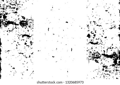 Rough, scratch, splatter grunge pattern design brush strokes. Overlay texture. Faded black-white dyed paper texture. Sketch grunge design. Use for poster, cover, banner, mock-up, stickers layout.