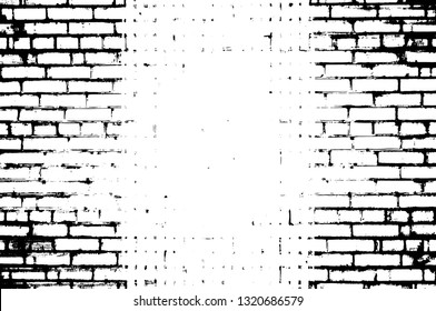 Rough, scratch, splatter grunge pattern design brush strokes. Overlay texture. Faded black-white dyed paper texture. Sketch grunge design. Use for poster, cover, banner, mock-up, stickers layout.