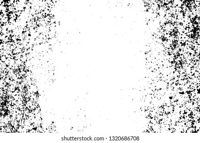 Rough, scratch, splatter grunge pattern design brush strokes. Overlay texture. Faded black-white dyed paper texture. Sketch grunge design. Use for poster, cover, banner, mock-up, stickers layout.