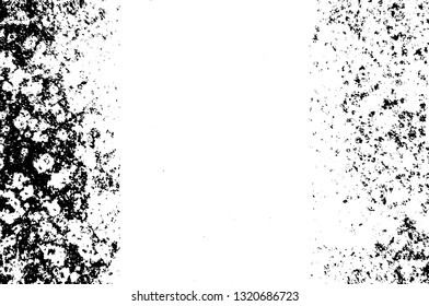 Rough, scratch, splatter grunge pattern design brush strokes. Overlay texture. Faded black-white dyed paper texture. Sketch grunge design. Use for poster, cover, banner, mock-up, stickers layout.
