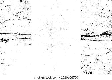 Rough, scratch, splatter grunge pattern design brush strokes. Overlay texture. Faded black-white dyed paper texture. Sketch grunge design. Use for poster, cover, banner, mock-up, stickers layout.