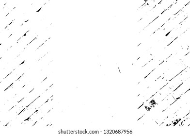 Rough, scratch, splatter grunge pattern design brush strokes. Overlay texture. Faded black-white dyed paper texture. Sketch grunge design. Use for poster, cover, banner, mock-up, stickers layout.