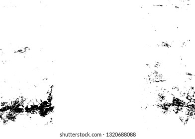 Rough, scratch, splatter grunge pattern design brush strokes. Overlay texture. Faded black-white dyed paper texture. Sketch grunge design. Use for poster, cover, banner, mock-up, stickers layout.