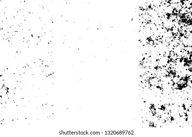 Rough, scratch, splatter grunge pattern design brush strokes. Overlay texture. Faded black-white dyed paper texture. Sketch grunge design. Use for poster, cover, banner, mock-up, stickers layout.