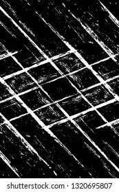Rough, scratch, splatter grunge pattern design brush strokes. Overlay texture. Faded black-white dyed paper texture. Sketch grunge design. Use for poster, cover, banner, mock-up, stickers layout.