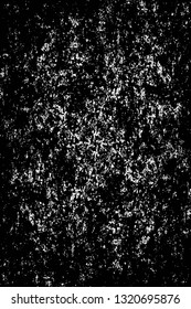 Rough, scratch, splatter grunge pattern design brush strokes. Overlay texture. Faded black-white dyed paper texture. Sketch grunge design. Use for poster, cover, banner, mock-up, stickers layout.