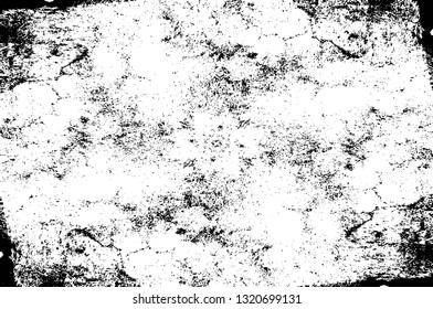 Rough, scratch, splatter grunge pattern design brush strokes. Overlay texture. Faded black-white dyed paper texture. Sketch grunge design. Use for poster, cover, banner, mock-up, stickers layout.