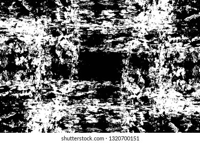 Rough, scratch, splatter grunge pattern design brush strokes. Overlay texture. Faded black-white dyed paper texture. Sketch grunge design. Use for poster, cover, banner, mock-up, stickers layout.