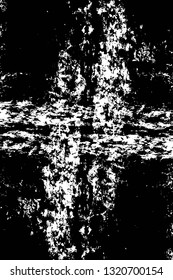 Rough, scratch, splatter grunge pattern design brush strokes. Overlay texture. Faded black-white dyed paper texture. Sketch grunge design. Use for poster, cover, banner, mock-up, stickers layout.