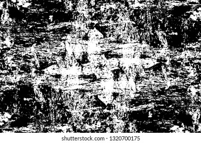 Rough, scratch, splatter grunge pattern design brush strokes. Overlay texture. Faded black-white dyed paper texture. Sketch grunge design. Use for poster, cover, banner, mock-up, stickers layout.