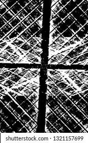 Rough, scratch, splatter grunge pattern design brush strokes. Overlay texture. Faded black-white dyed paper texture. Sketch grunge design. Use for poster, cover, banner, mock-up, stickers layout.