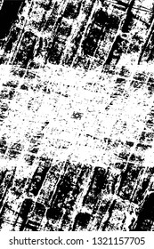 Rough, scratch, splatter grunge pattern design brush strokes. Overlay texture. Faded black-white dyed paper texture. Sketch grunge design. Use for poster, cover, banner, mock-up, stickers layout.