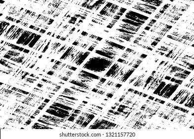 Rough, scratch, splatter grunge pattern design brush strokes. Overlay texture. Faded black-white dyed paper texture. Sketch grunge design. Use for poster, cover, banner, mock-up, stickers layout.