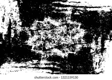 Rough, scratch, splatter grunge pattern design brush strokes. Overlay texture. Faded black-white dyed paper texture. Sketch grunge design. Use for poster, cover, banner, mock-up, stickers layout.