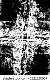 Rough, scratch, splatter grunge pattern design brush strokes. Overlay texture. Faded black-white dyed paper texture. Sketch grunge design. Use for poster, cover, banner, mock-up, stickers layout.