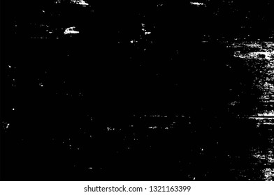 Rough, scratch, splatter grunge pattern design brush strokes. Overlay texture. Faded black-white dyed paper texture. Sketch grunge design. Use for poster, cover, banner, mock-up, stickers layout.