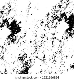 Rough, scratch, splatter grunge pattern design brush strokes. Overlay texture. Faded black-white dyed paper texture. Sketch grunge design. Use for poster, cover, banner, mock-up, stickers layout.