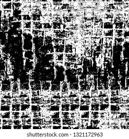 Rough, scratch, splatter grunge pattern design brush strokes. Overlay texture. Faded black-white dyed paper texture. Sketch grunge design. Use for poster, cover, banner, mock-up, stickers layout.