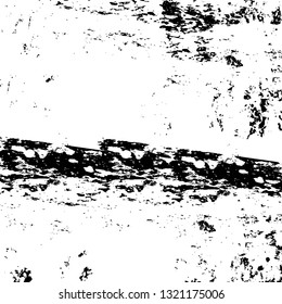 Rough, scratch, splatter grunge pattern design brush strokes. Overlay texture. Faded black-white dyed paper texture. Sketch grunge design. Use for poster, cover, banner, mock-up, stickers layout.