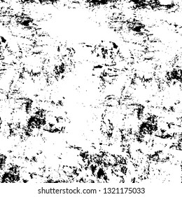 Rough, scratch, splatter grunge pattern design brush strokes. Overlay texture. Faded black-white dyed paper texture. Sketch grunge design. Use for poster, cover, banner, mock-up, stickers layout.