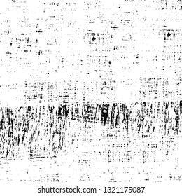 Rough, scratch, splatter grunge pattern design brush strokes. Overlay texture. Faded black-white dyed paper texture. Sketch grunge design. Use for poster, cover, banner, mock-up, stickers layout.