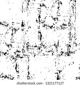 Rough, scratch, splatter grunge pattern design brush strokes. Overlay texture. Faded black-white dyed paper texture. Sketch grunge design. Use for poster, cover, banner, mock-up, stickers layout.