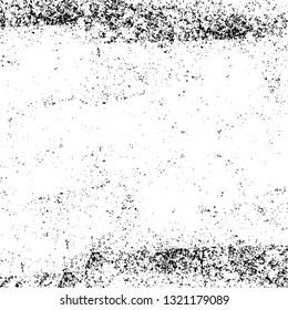 Rough, scratch, splatter grunge pattern design brush strokes. Overlay texture. Faded black-white dyed paper texture. Sketch grunge design. Use for poster, cover, banner, mock-up, stickers layout.