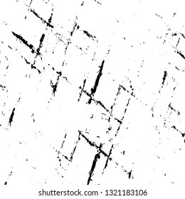 Rough, scratch, splatter grunge pattern design brush strokes. Overlay texture. Faded black-white dyed paper texture. Sketch grunge design. Use for poster, cover, banner, mock-up, stickers layout.