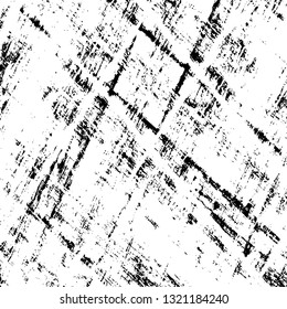 Rough, scratch, splatter grunge pattern design brush strokes. Overlay texture. Faded black-white dyed paper texture. Sketch grunge design. Use for poster, cover, banner, mock-up, stickers layout.