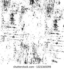 Rough, scratch, splatter grunge pattern design brush strokes. Overlay texture. Faded black-white dyed paper texture. Sketch grunge design. Use for poster, cover, banner, mock-up, stickers layout.