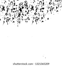 Rough, scratch, splatter grunge pattern design brush strokes. Overlay texture. Faded black-white dyed paper texture. Sketch grunge design. Use for poster, cover, banner, mock-up, stickers layout.