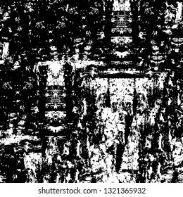 Rough, scratch, splatter grunge pattern design brush strokes. Overlay texture. Faded black-white dyed paper texture. Sketch grunge design. Use for poster, cover, banner, mock-up, stickers layout.