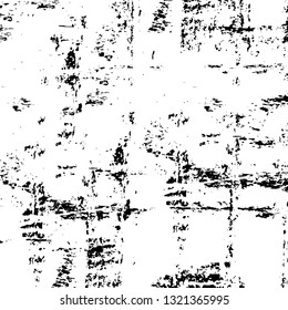 Rough, scratch, splatter grunge pattern design brush strokes. Overlay texture. Faded black-white dyed paper texture. Sketch grunge design. Use for poster, cover, banner, mock-up, stickers layout.