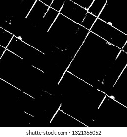 Rough, scratch, splatter grunge pattern design brush strokes. Overlay texture. Faded black-white dyed paper texture. Sketch grunge design. Use for poster, cover, banner, mock-up, stickers layout.