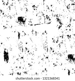 Rough, scratch, splatter grunge pattern design brush strokes. Overlay texture. Faded black-white dyed paper texture. Sketch grunge design. Use for poster, cover, banner, mock-up, stickers layout.