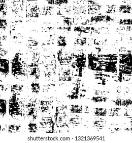 Rough, scratch, splatter grunge pattern design brush strokes. Overlay texture. Faded black-white dyed paper texture. Sketch grunge design. Use for poster, cover, banner, mock-up, stickers layout.