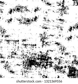 Rough, scratch, splatter grunge pattern design brush strokes. Overlay texture. Faded black-white dyed paper texture. Sketch grunge design. Use for poster, cover, banner, mock-up, stickers layout.